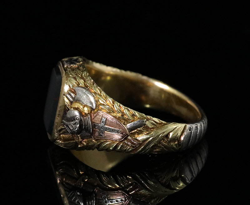 レアアンティーク　vintage RING Night戦士　彫り込み　UK レアアンティーク vintage RING Night戦士 彫り込み UK 【公式通販】